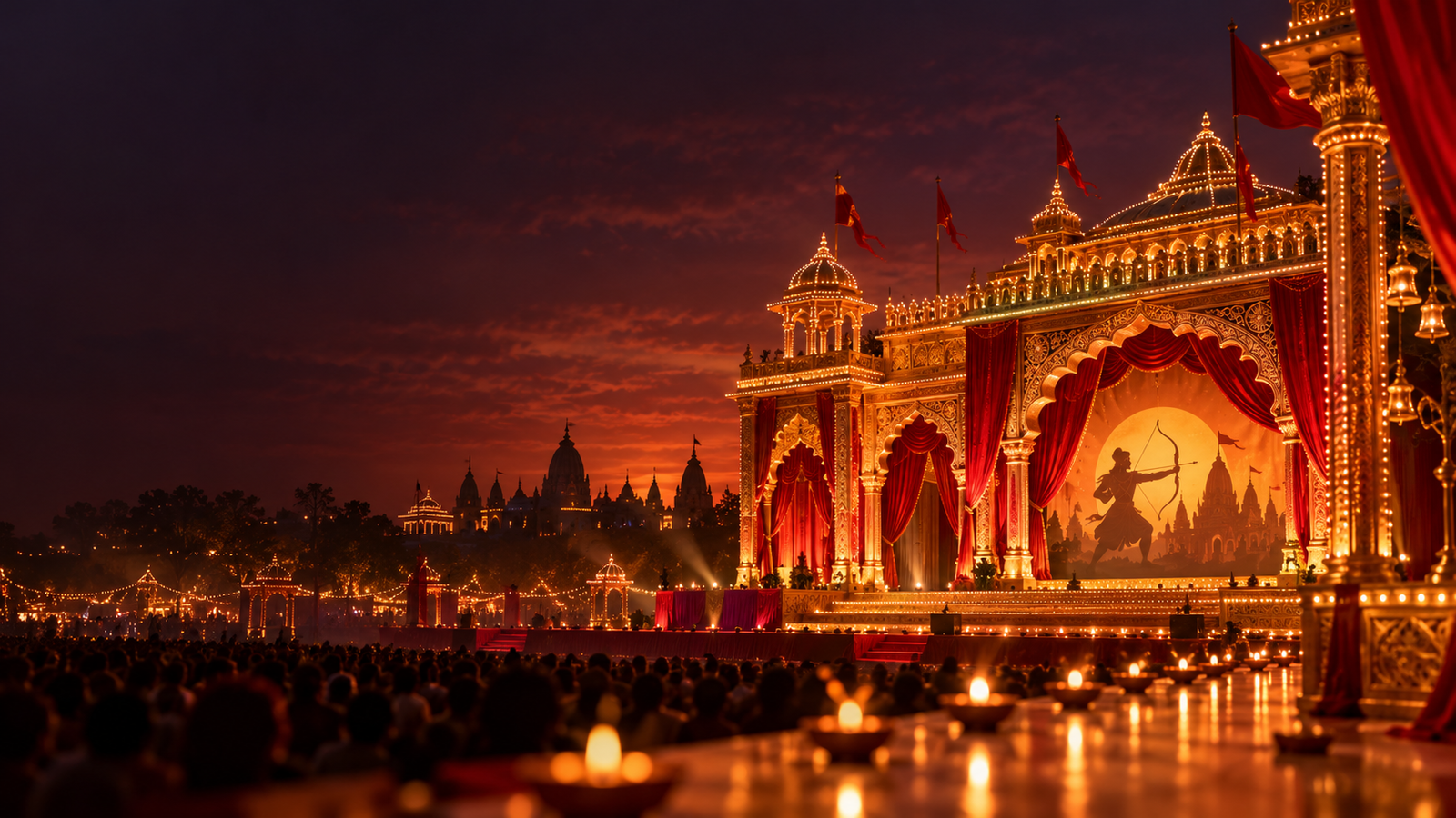Illustrative Ramlila stage